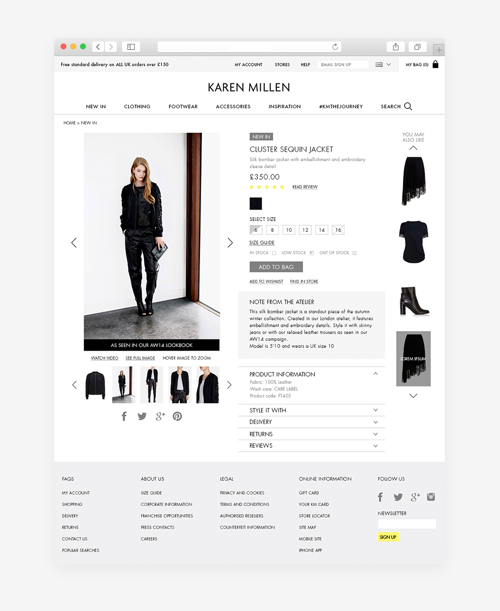 KAREN-MILLEN eCommerce product page