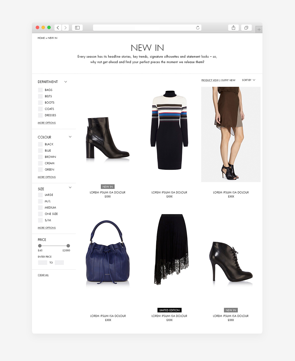 KAREN-MILLEN eCommerce category page