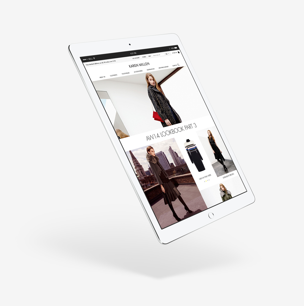 KAREN-MILLEN homepage tablet layout