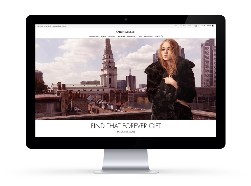 KAREN-MILLEN eCommerce landing page