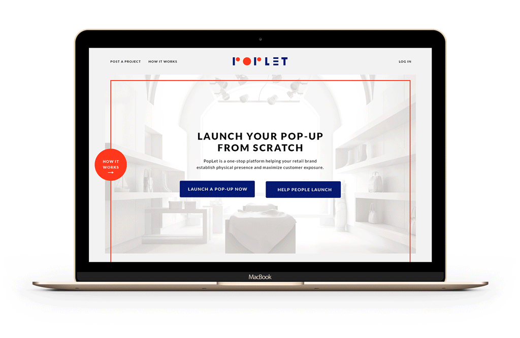 POPLET launch pop-up store