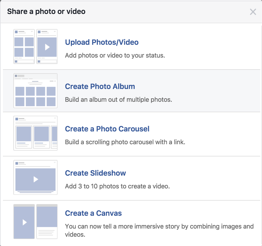 Type Facebook